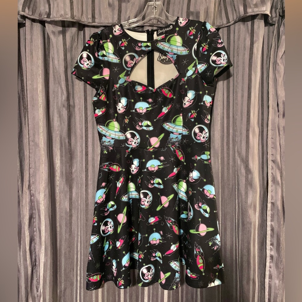 Sourpuss “Spacecore” stretch dress. New with tags.